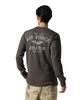 AVIREX HONEYCOMB WAFFLE USAF L/S T-SHIRT 783-5230030 charcoal 2XL
