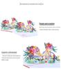 Fresh Style Bicycle 3D Pop-up Greeting Card with Flowers