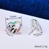 Recommended small stud earrings, trendy ins cute panda drop earrings, cartoon animal earrings