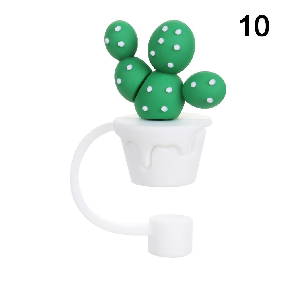 Dop de paie etanș cu desene animate, capac de băut, capac de praf din silicon, dop de paie, accesorii pentru ceașcă