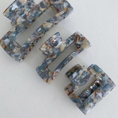 Mosxe Haarspange aus blauem Perlmutt (3 Größe)