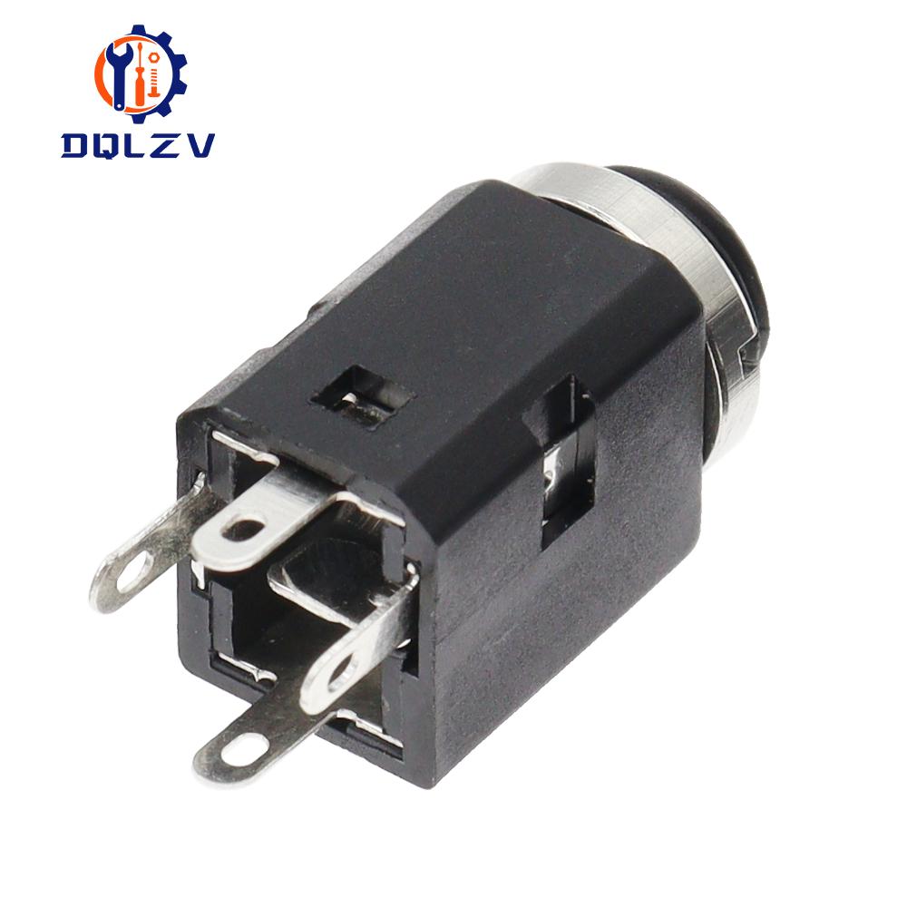 2/3/5Pcs 3.5mm 3/4/5 Pin Vertical Socket Female Socket Jack with Screw 3.5 Audio Headphone Connector PJ-341 Earphone Hole