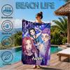 Custom Name KPop Fantasy Night Beach Towel Microfiber Beach Towel, Lightweight and Quick-Dry, for Summer Travel, Swimming Pool Gift