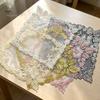 Coffee Shop Table Linens Square Lace Placemat for Dining Table, Embroidered Mesh Heat Resistant Decorative Mats Mat, Retro Floral Coaster Kitchen Home