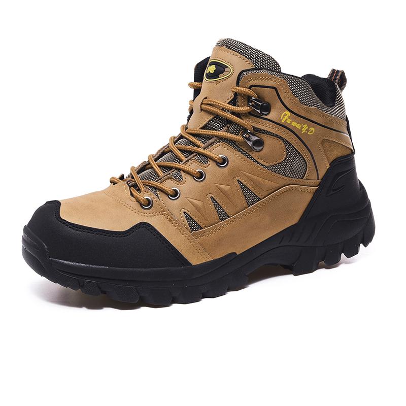 New Brown Hiking Boots Men Light Comfortable Men Trekking Shoe Travel Shoes Plus Size High top Hiking Shoes Women Camping Sports