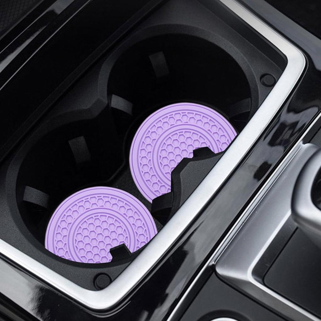 Car Cup Holder Insert, Car Cup Holder - 2X Auto Non-Slip Cup Mat -