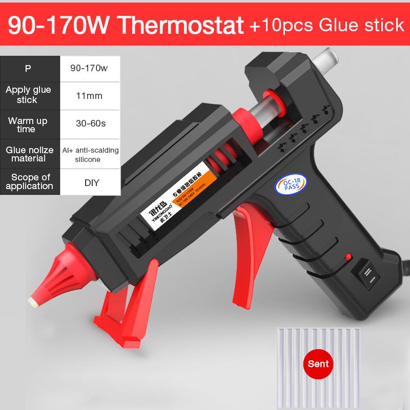 

Пистолет для термоплавкого клея, мощность 90/170 Вт, большой ручной инструмент, инструменты для рождественского украшения, пистолет-пистолет De Silicona Caliente, клеевой пистолет-карандаш