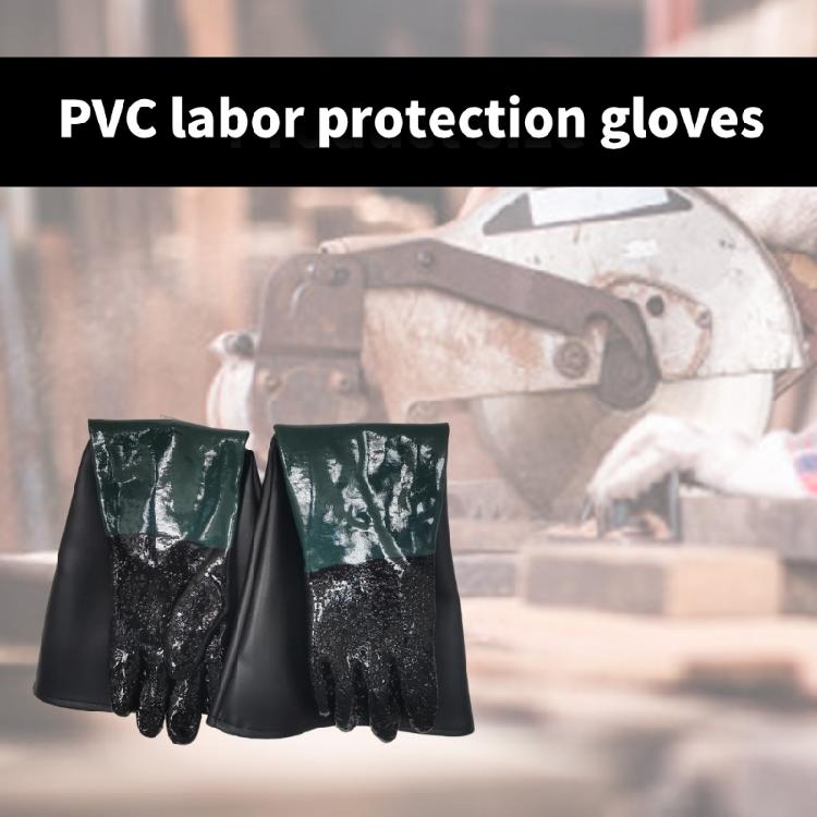 1 Pair Sandblasting Gloves 25.6Inch Length with Double Sewn Seam for Extra Reinforcement for Sandblasting and Abrasive