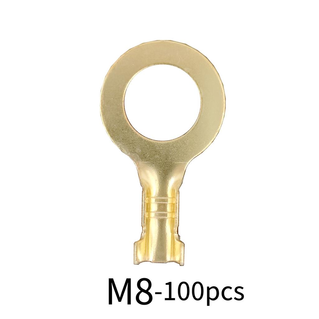 M3/M4/M5/M6/M8/M10 Ring-Terminal Wire Quick Connector Terminal Brass Crimp Terminal Assorted Kit