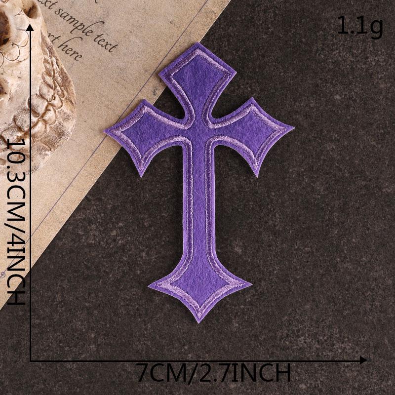 Красочные вышитые крестики-нашивки - библейский логотип своими руками, аксессуар для одежды