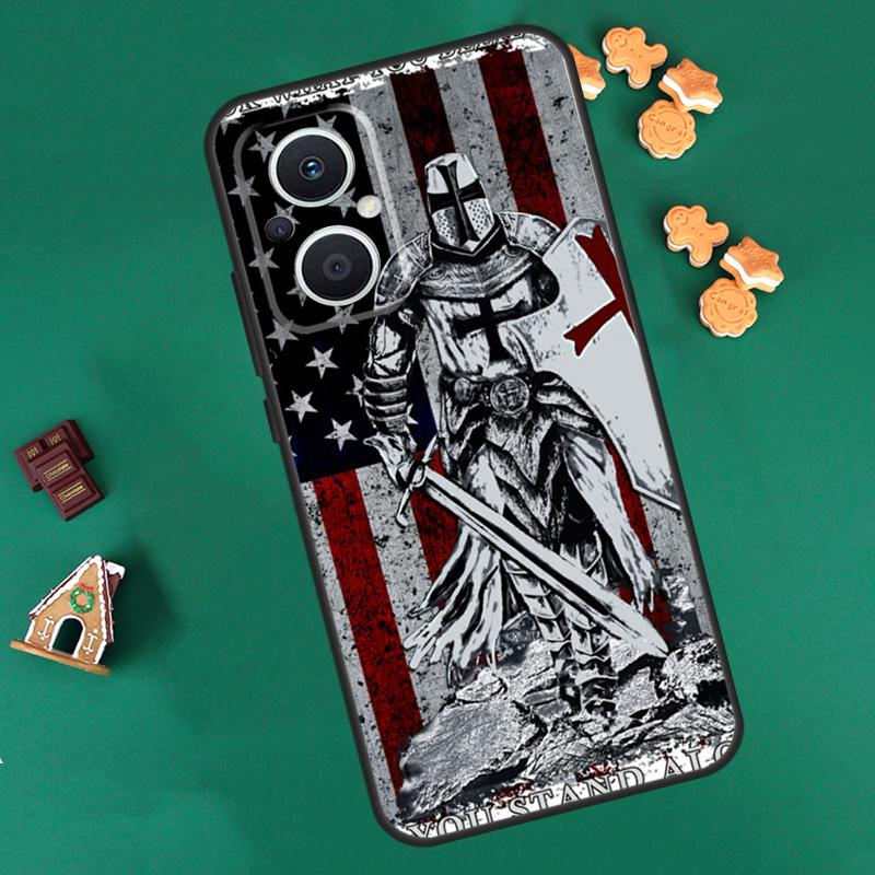 

Christian Templar Knights Case For OPPO Reno 8T 8 7 Lite 14 13 12 11 F 10 Pro Cover For OPPO Find X8 X6 X5 Pro Coque OPPO Reno8 Lite