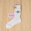 Korean Gothic Bow Cross Chain Skinny Calf Socks Japanese Versatile Y2K Socks Women Socks