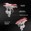 2Pcs E9 Mobile Phone Game Trigger For PUBG 4 Finger  Aim Shooting L1 R1 Metal ABS Key Button for IPhone Android Gamepad Joystick