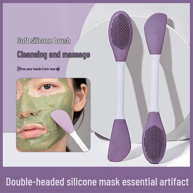 

Silicone Double-Headed Facial Cleansing & Mud Mask Applicator Brush