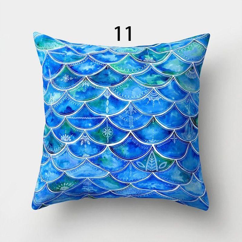 Luxurious Mermaid Fish Scale Pillowcase Soft Peach Cloth For Bedroom And Sofa