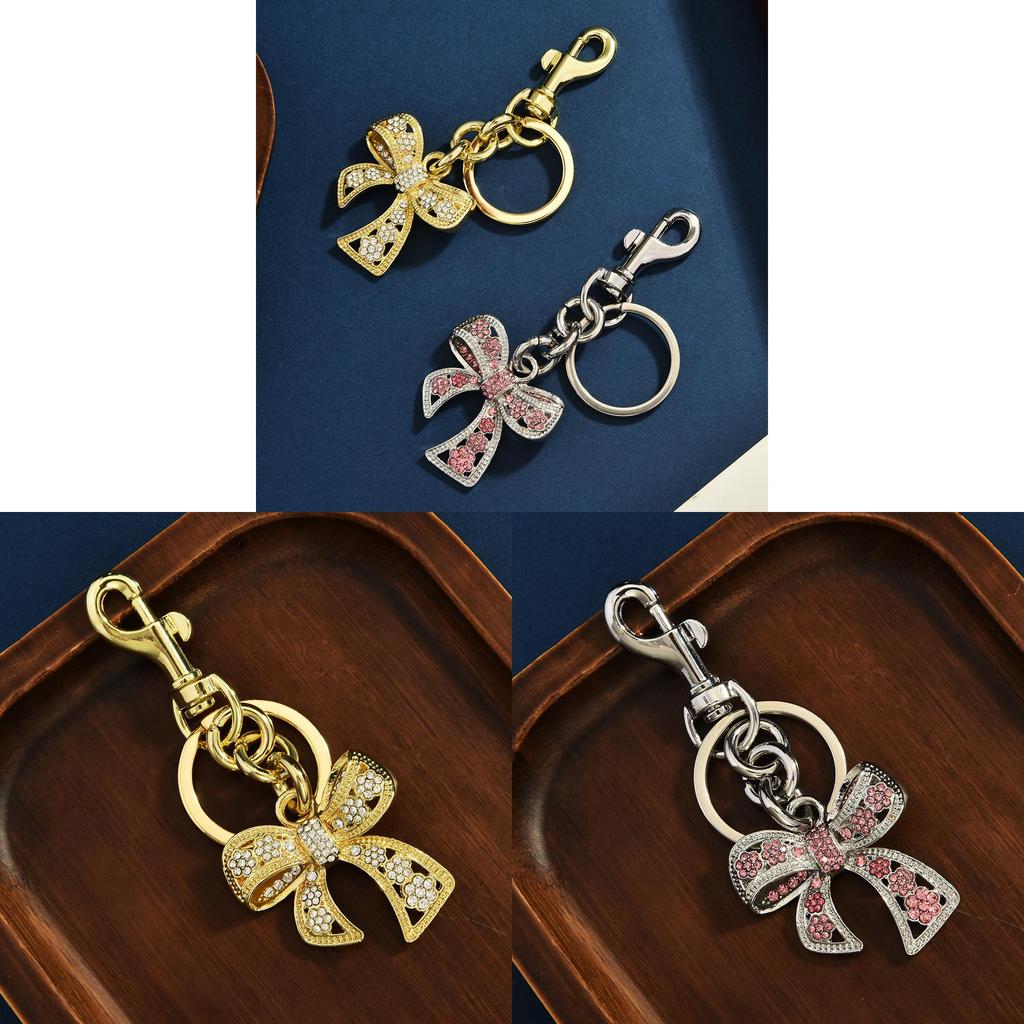 Style Silver Butterfly Pendant Bag Charm With Colorful Zircon And Charm Keychain For Summer Accessories