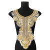 Heavy Industry Gold Bead Embroidery Cloth Sticker Dress Performance Clothes Clothing Decoration Accessories Front Collar Cloth Sticker Accessories
