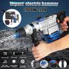 800rpm Electric Impact Demolition Hammer Drill Concrete Breaker Chisels 360Rotary AC 220V 50Hz 2000W