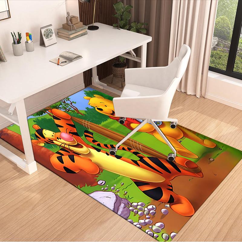 Tigger Pooh'S Adventure Carpet For Playroom Bedroom Living Room Sofa Home Decorkids Game Area Rug Nonslip Floor Mat