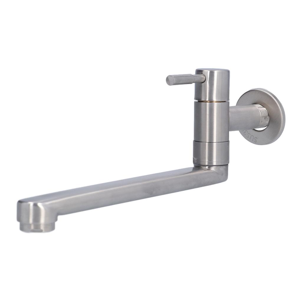 Robinet Apă G1/2 Prelungit Oțel Inoxidabil 304 Robinet Apă Rece Unic pentru Bucătărie Balcon Bazin Mop