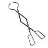 Log Grabber Foldable 26 Inch High Strength Iron Scissor Shape Bonfire Fireplace Tong for Outdoor