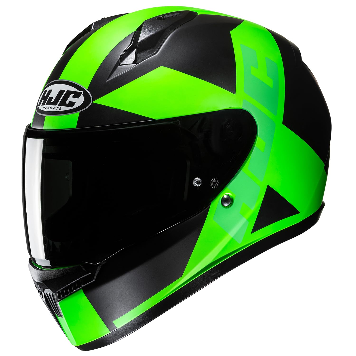

HJC HELMETS Мотоциклетный шлем C10 FLASH GREEN L HJH259 (MC4HSF)