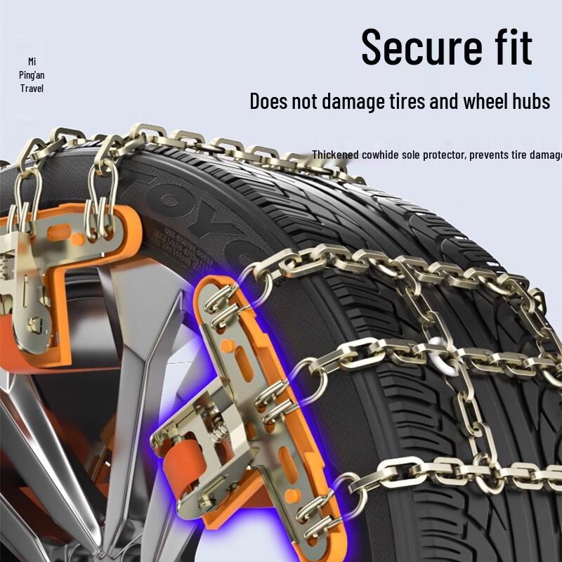 Anti-Skid Tire Chains for 212 T10 Cars & SUVs, No Jack Required, Snow & Off-Road Use, Tire-Friendly, 212 Dedicated