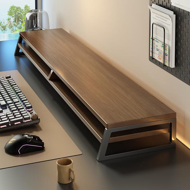 OLOEY Dual-Layer Monitor Riser with Desk Organizer