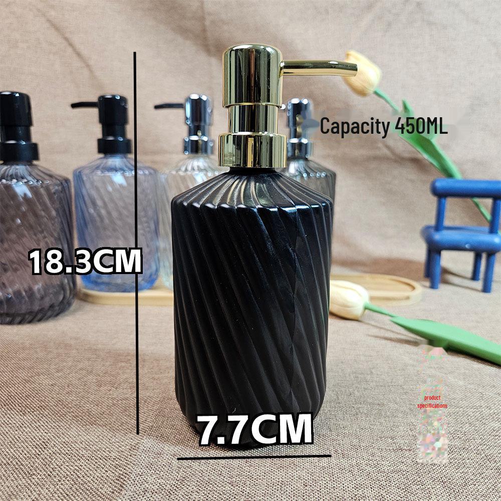 Twill Style High-Value Glass Squeeze Bottle for Lotion, Shower Gel, and Shampoo