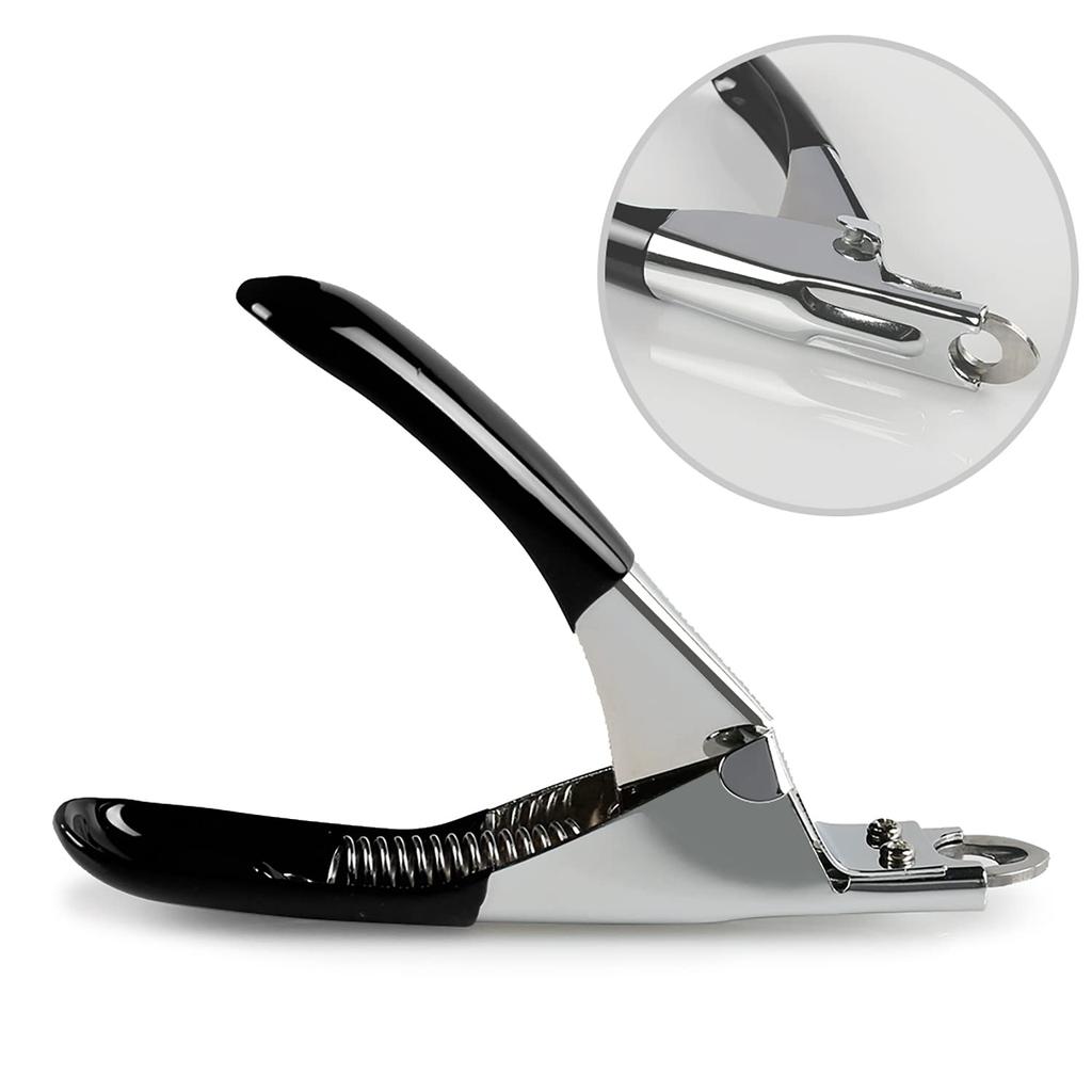 WeinaBingo Pet Nail Guillotine Type Trimmer for Cats and Dogs Clippers, (Black)