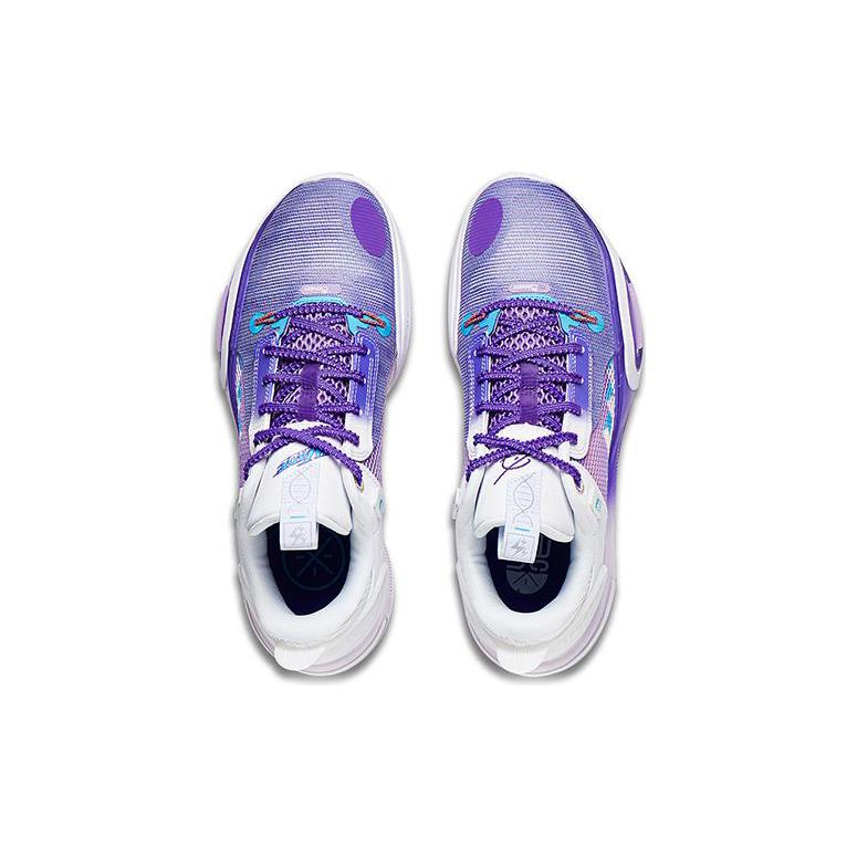 Li Ning All City 11 Snow Mountains Cushioning Slip Resistant Abrasion Resistant Low Top Basketball Shoes Men's ABAT031-3