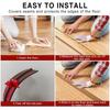 1PC 2M/78.74in Durable Carpet To Tile Floor Transition Strip Self Adhesive T-Molding Edging Trim Strip Laminate PVC Threshold Co