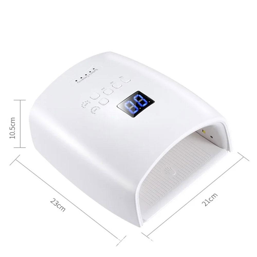 Eingebauter Akku, wiederaufladbare UV-Nagellampe, 66 W, kabelloser Gel-Nagellack-Trockner, S10, Pediküre-Maniküre-Licht, kabellose LED-Nagellampe