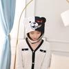 Halloween Animations-Cosplay-Requisiten, kurze schwarze und weiße Bären-Kapuzenmütze, Foto-Requisiten, Cartoon-Kapuze