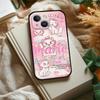 M-Marie Cat Cute Phone Case For IPhone 1716 15 14 13 Pro Max 11 12 Mini X Xs XR Black Silicone Cover
