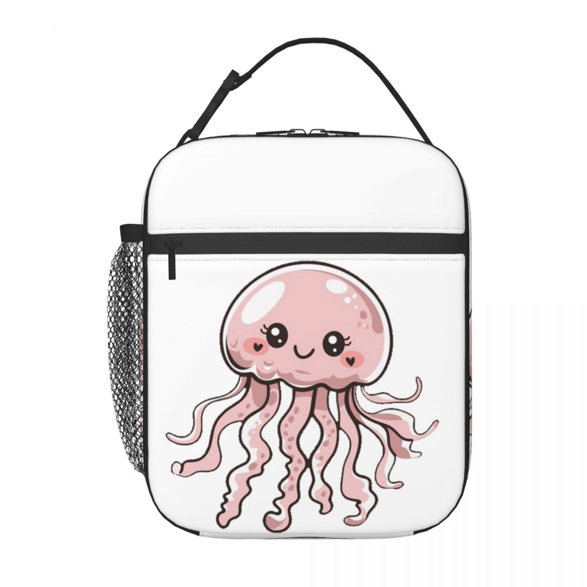 Sac à lunch isotherme Kawaii Méduse Mignonne pour Femmes Enfants Boîtes Alimentaires Anti-fuites Boîte à lunch thermique Sac cabas One Size