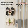 Suction Cup Slippers Rack Vacuum Press Strong Punch-free Hook Bathroom Door Suction Cup Sticky Hook Slippers Rack