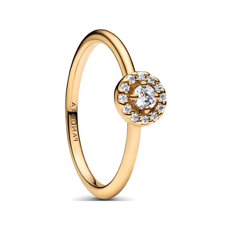 Pandora Synthetic Cubic Zirconia Rings Women's Gold 163554C01