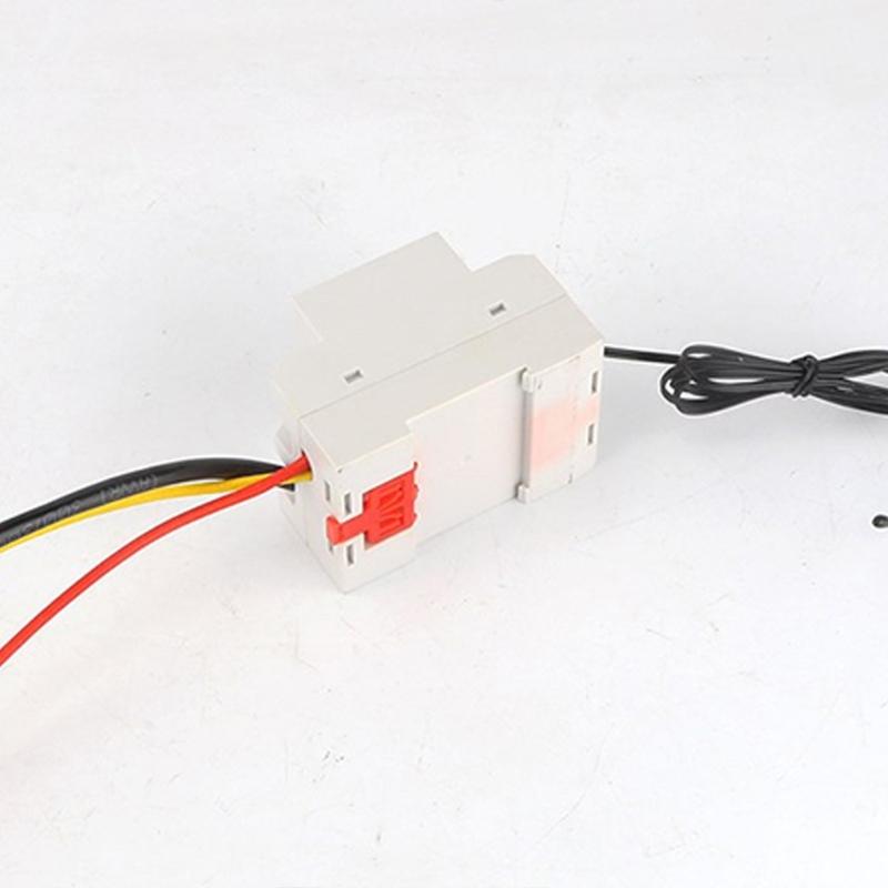 DIN-Schienenmontierbarer Thermostat mit Dreifachanzeige, Hochpräzisionssensoren für HLK-Steuerungssysteme, Temperaturregler