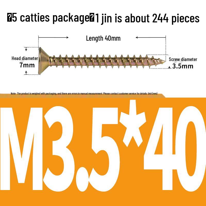 Eco-friendly Self-tapping Phillips Flat Head Screws for Fiberboard and Wall Panels