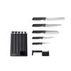 Joseph Joseph Elevate Messer Slim Block Set mit Keramik Enthält Petty Santoku und Brotmesser 10537 5-teilig & Schärfer, Messer, Messer, [Authentisch]