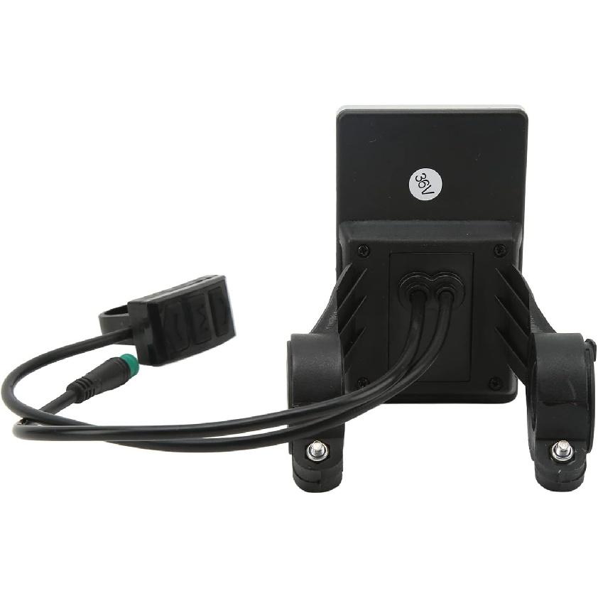 LCD Display, 24V 36V 48V 60V 5 Pin E Scooter M5 Panel Meter Screen Suitable for 31.8 22.2mm Handlebar Electric Bikes