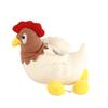 Plush Hen Dog Toy Soft Safe Teeth Cleaning Stay Healthy Bite Resistant Educational Pet Toy for Small Medium Dogs