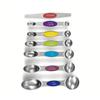 Magnetic Stackable 430 Stainless Steel Double-Ended Measuring Spoon Set with Scale