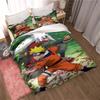 Uzumaki Naruto Japanese Manga Print Bedding Set – Duvet Cover Set – A Luxurious Gift for Teens, Suitable for Double/Single Beds