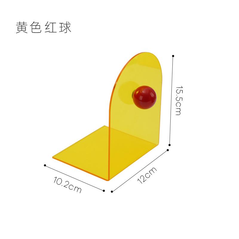 Dopamine Ball Acrylic L-Shaped Bookstand Office Study Student Desk Bookstand Nordic Ins Style