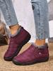 Women's Warm Padded Thickened Snow Boots Comfortable Soft Elastic Thick Sole Non-slip Cushioning Casual Sports Cotton Shoes