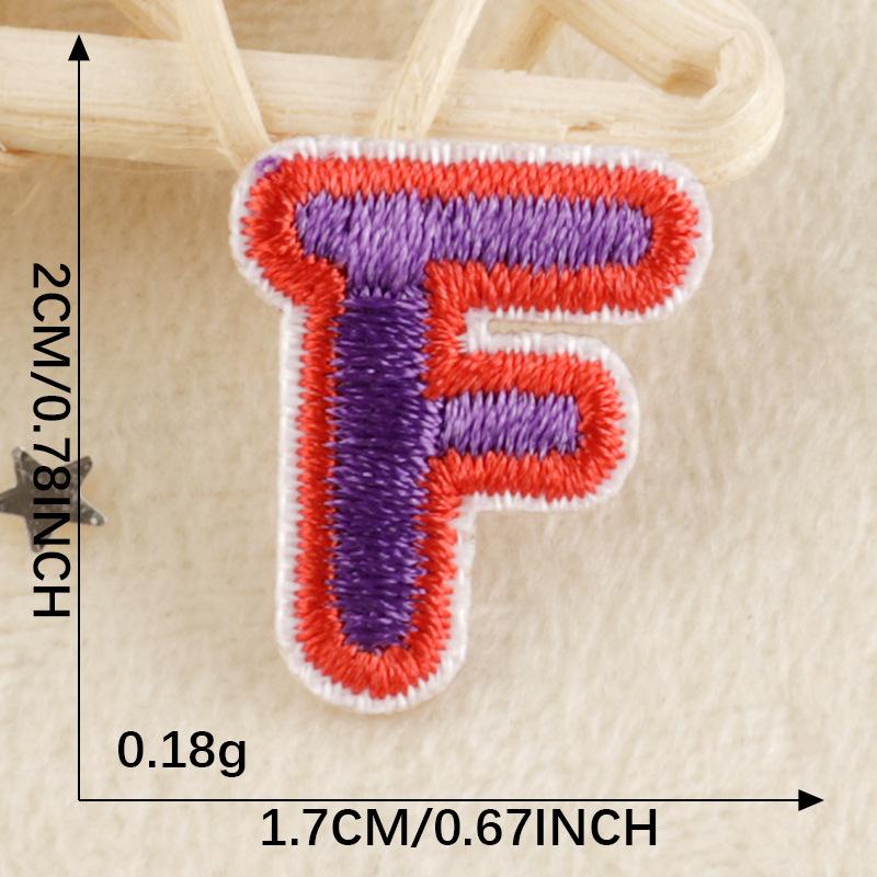 A-Z Embroidery Sticker Cartoon Original English Patch Clothing Accessories Badge Accessories Ironing < Unk > < Unk > Wappen Cloth Sticker