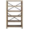 Bookshelf 5 Shelves 80 X 30 X 140 Cm Solid Acacia Wood