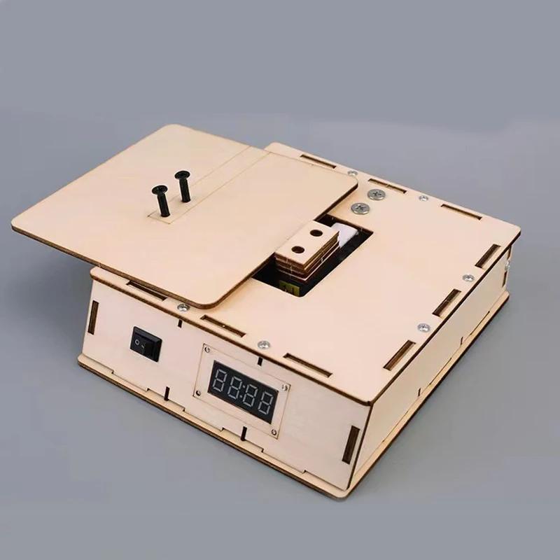 Wooden Electric Digital Scale Model Kids Science Toy Technology Physics DIY Bricks Kit Learning Toys for Children